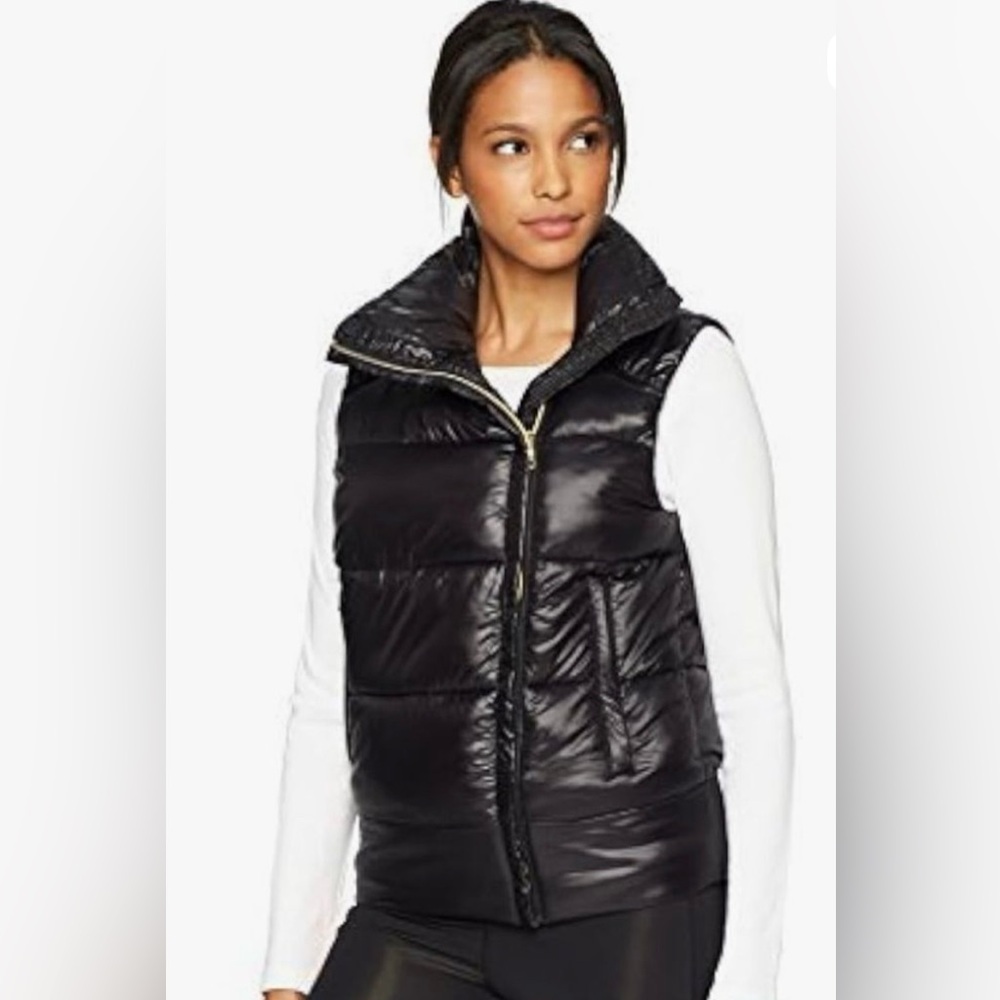 Sam Edelman Black Quilted Puffer Vest